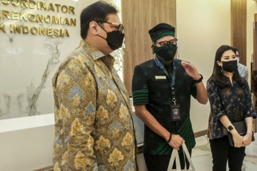 Menparekraf bertemu Menko Perekonomian Bahas Program Kebangkitan Parekraf